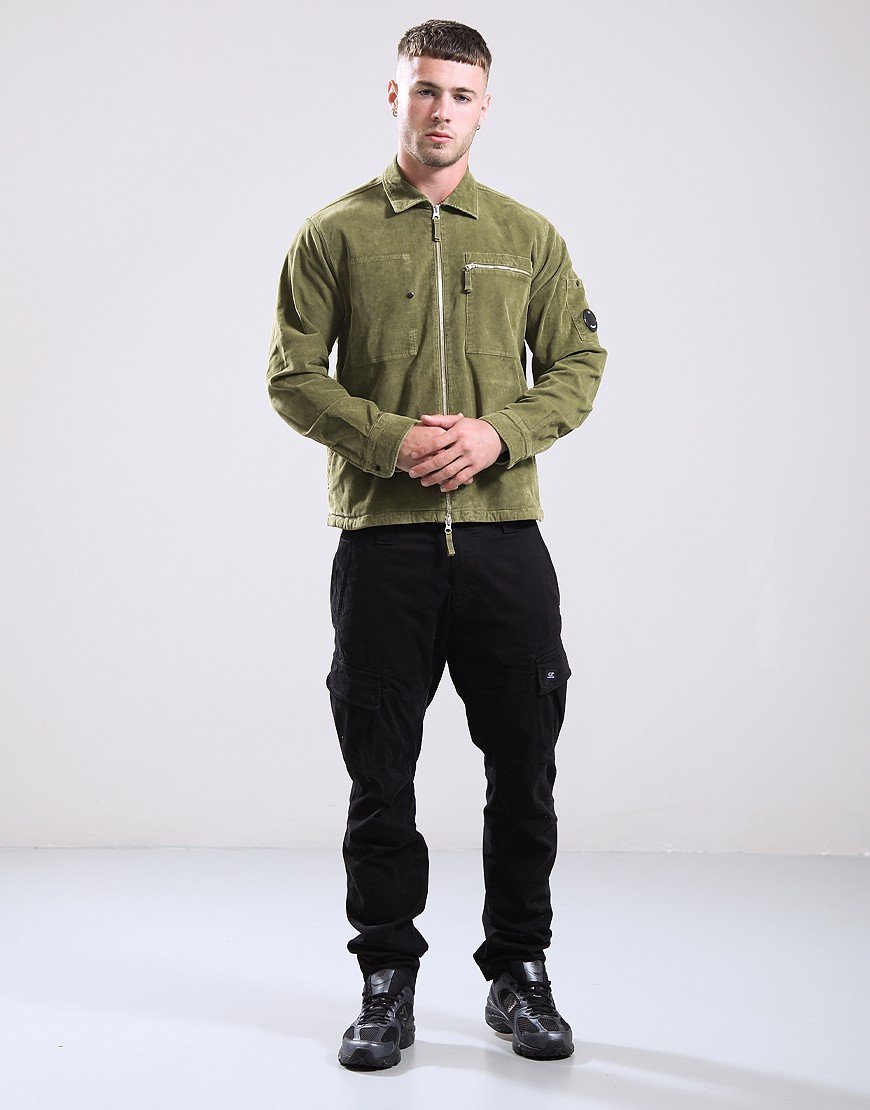C.P. Company Corduroy Lens Zipped Overshirt Capers