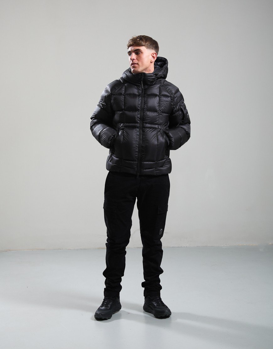 C.P. Company D.D. Shell Hooded Down Jacket Black