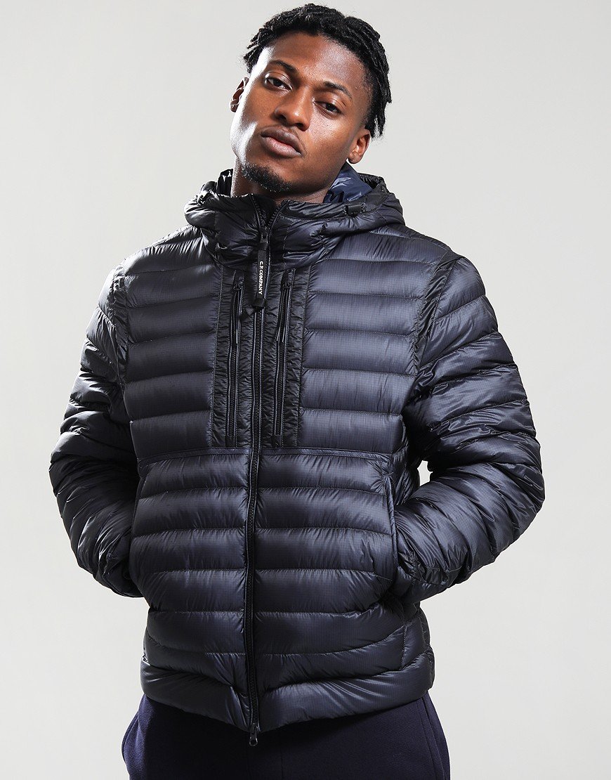 C.P. Company DD Shell Hooded Jacket Black