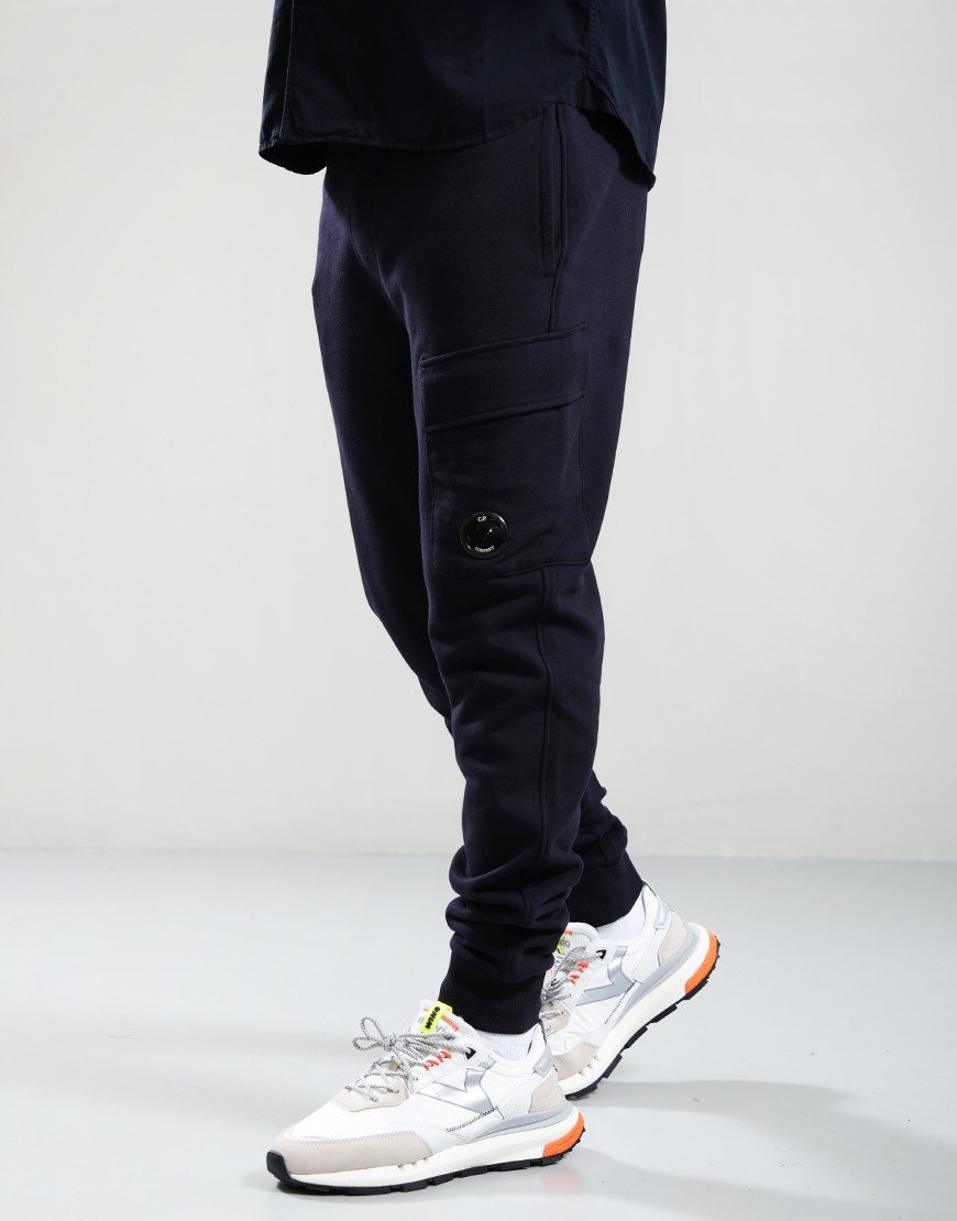 C.P. Company Diagonal Fleece Cargo Pants Total Eclipse