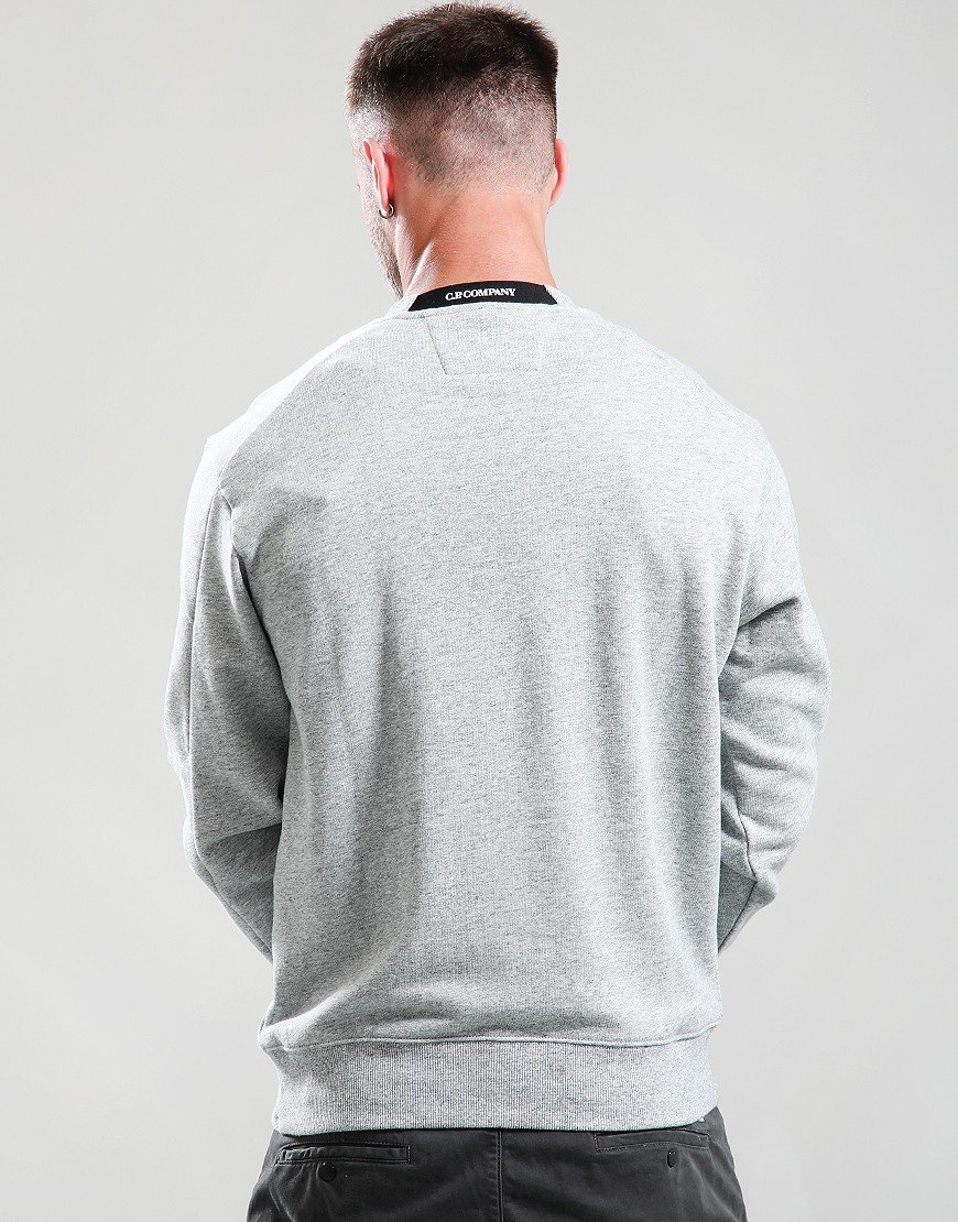 C.P. Company Diagonal Raised Fleece Sweat Greystone Melange