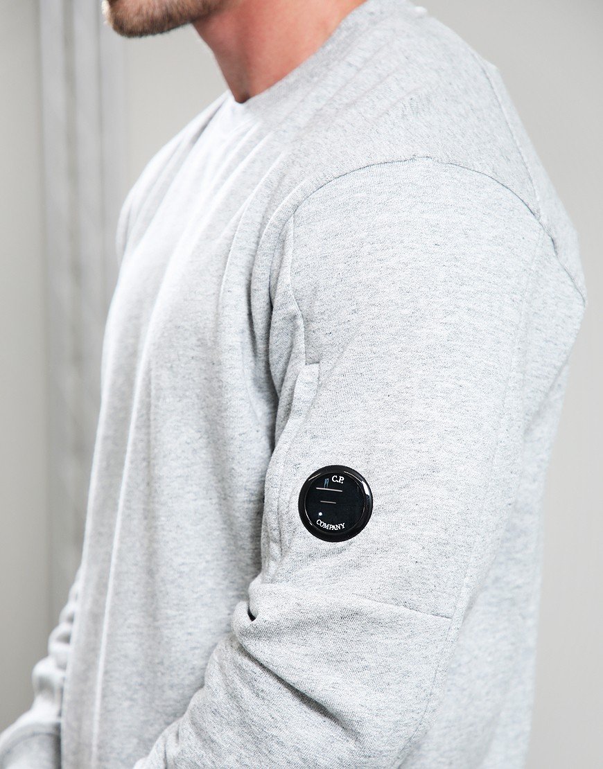 C.P. Company Diagonal Raised Fleece Sweat Greystone Melange