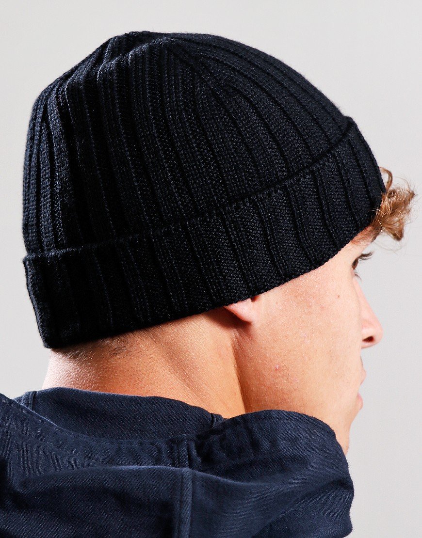 C.P. Company Merino Logo Beanie Black
