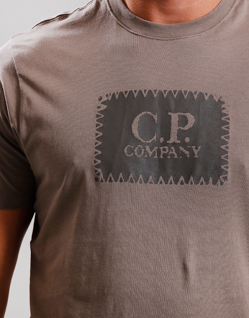 C P Company Jersey Logo T Shirt Walnut Terraces Menswear