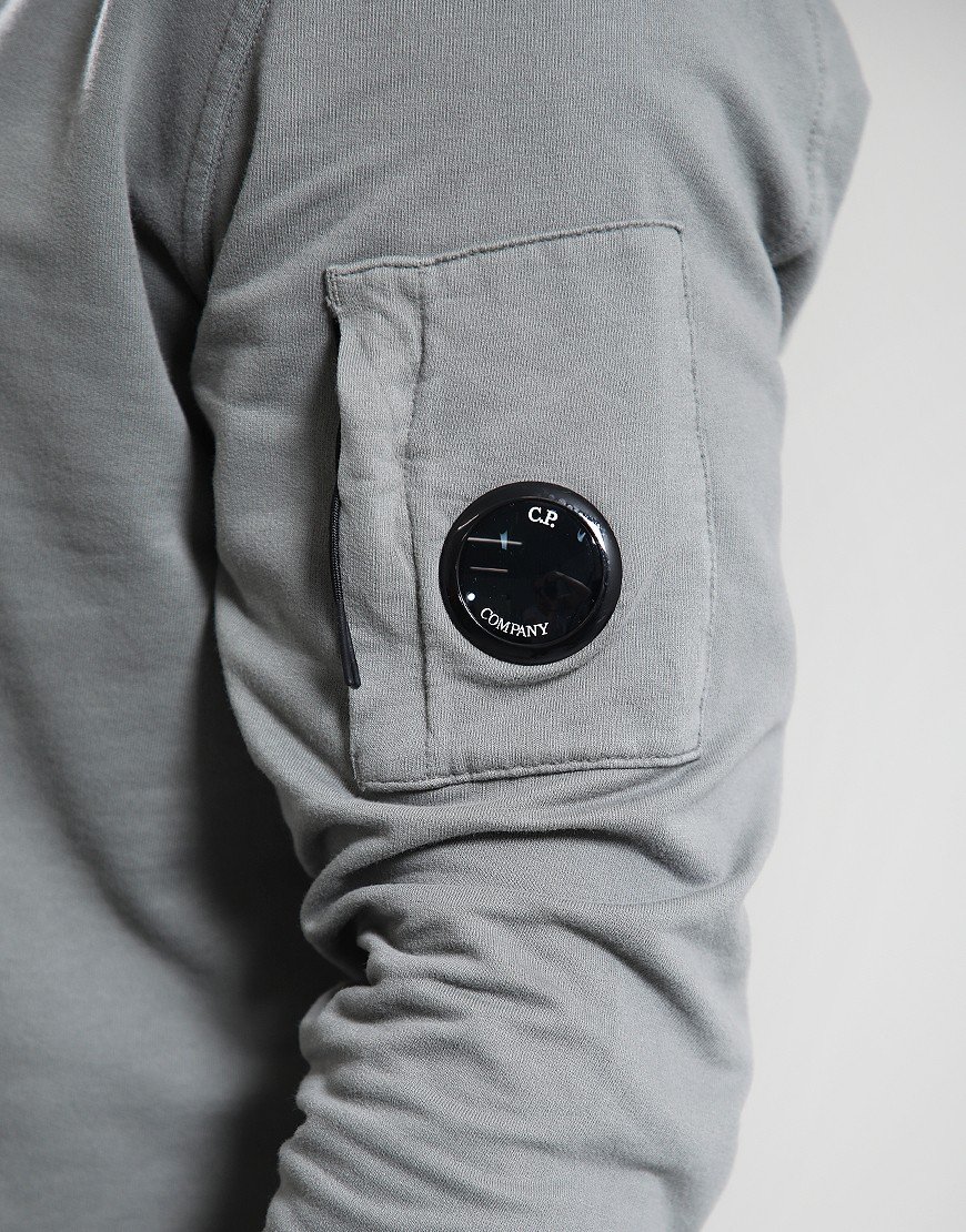 C.P. Company Light Fleece Crew Sweat Gunmetal