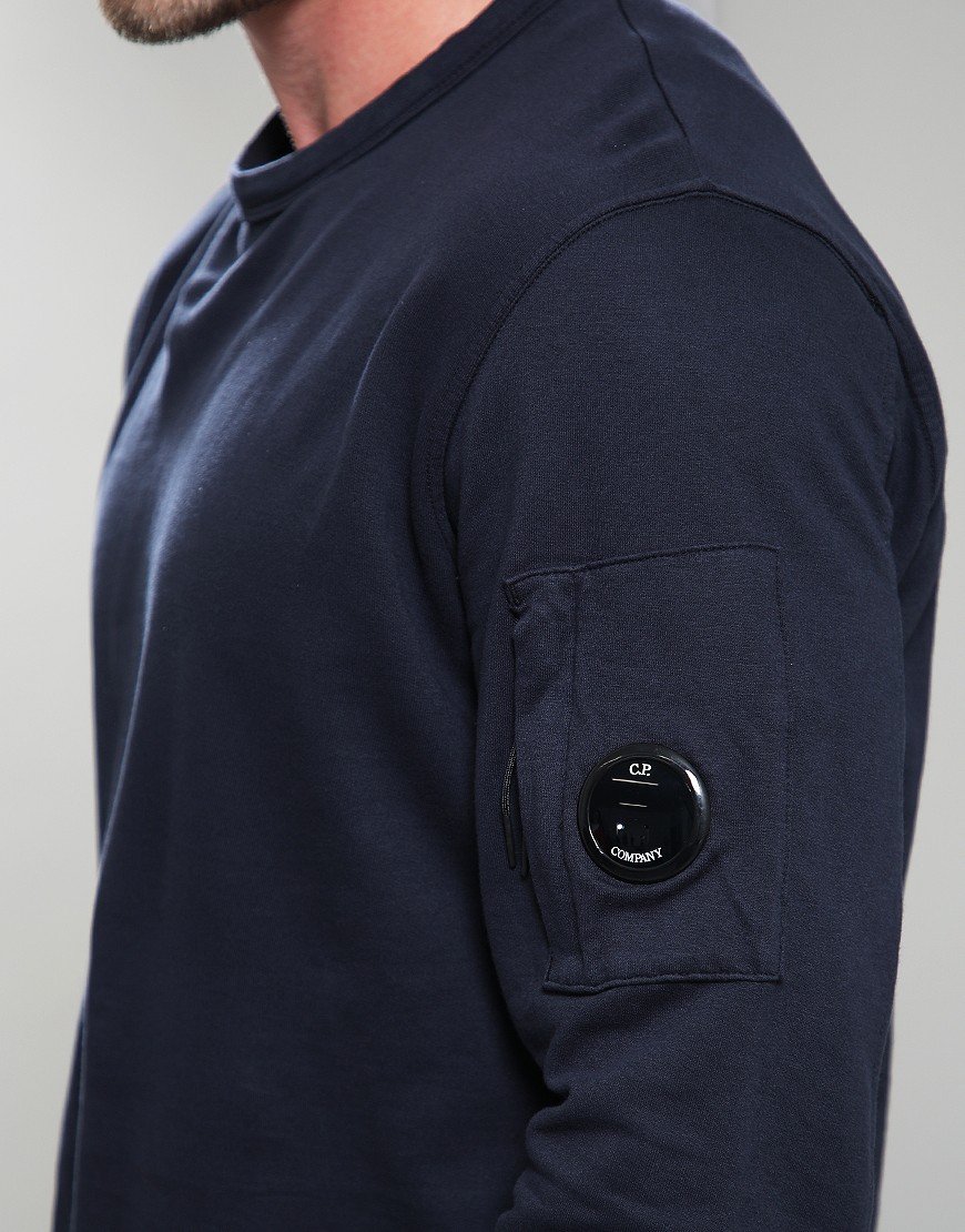 C.P. Company Light Fleece Crew Sweat Total Eclipse