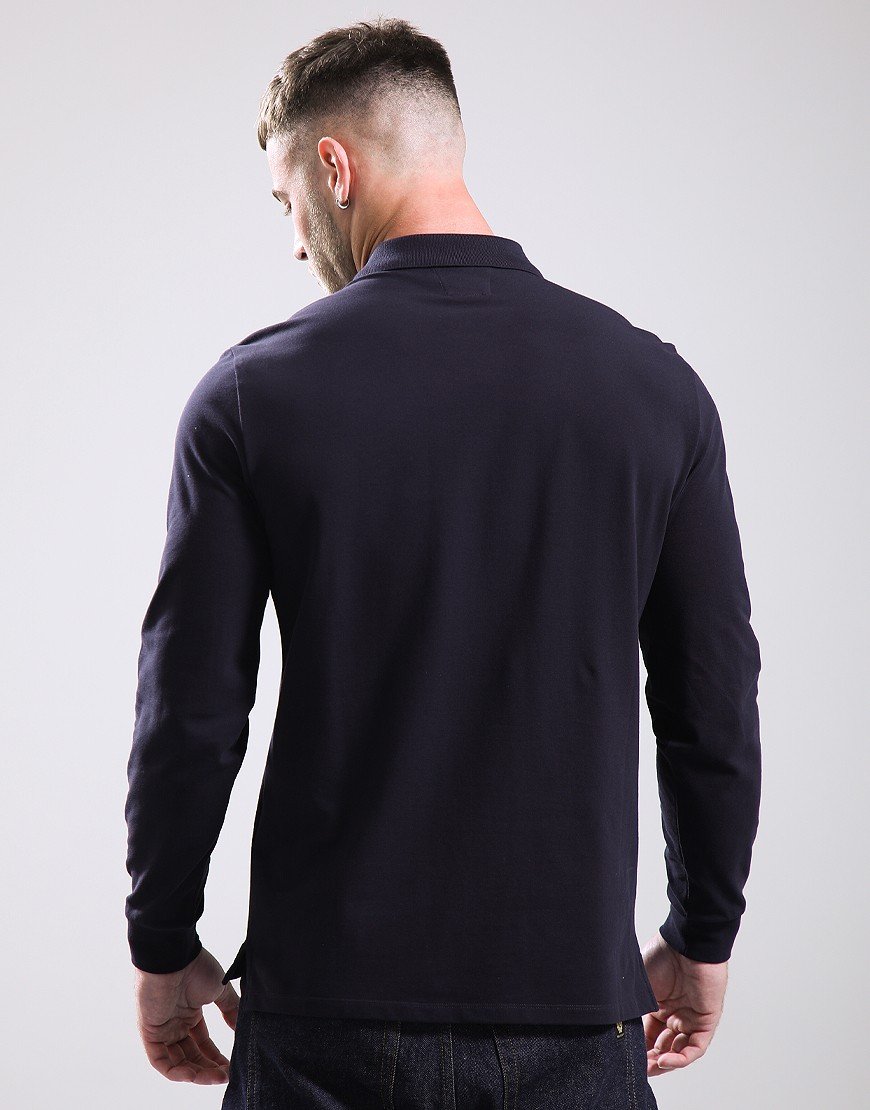 C.P. Company Long Sleeve Stretch Piquet Polo Total Eclipse