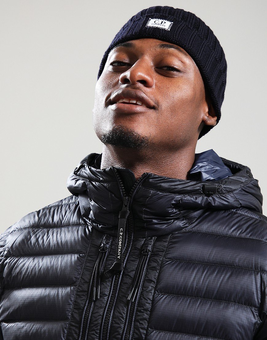 C.P. Company Merino Wool Beanie Hat Total Eclipse
