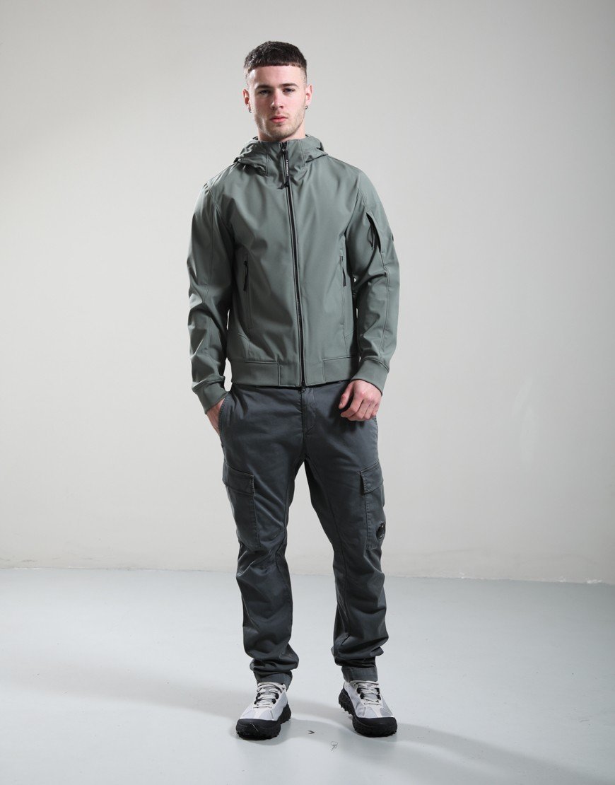 C.P. Company Shell-R Hooded Lens Jacket Laurel Wreath