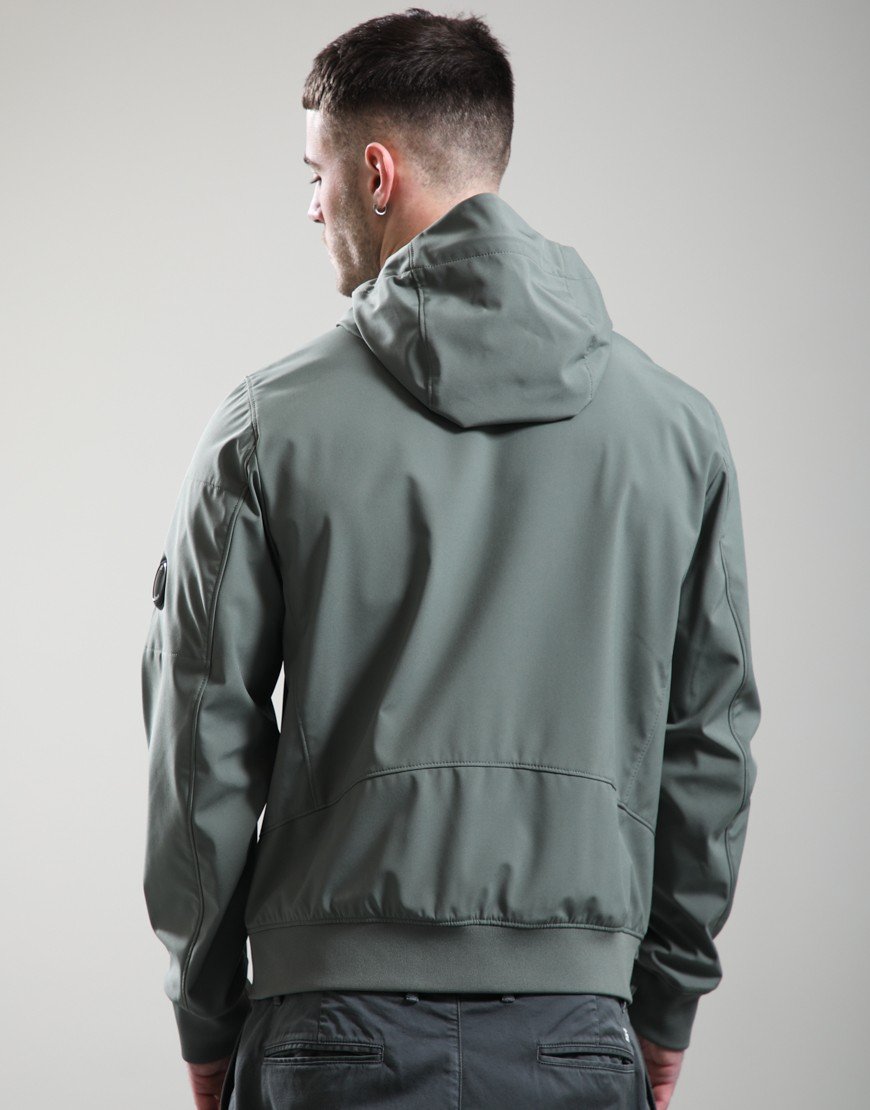 C.P. Company Shell-R Hooded Lens Jacket Laurel Wreath