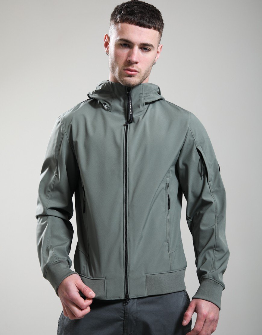 C.P. Company Shell-R Hooded Lens Jacket Laurel Wreath