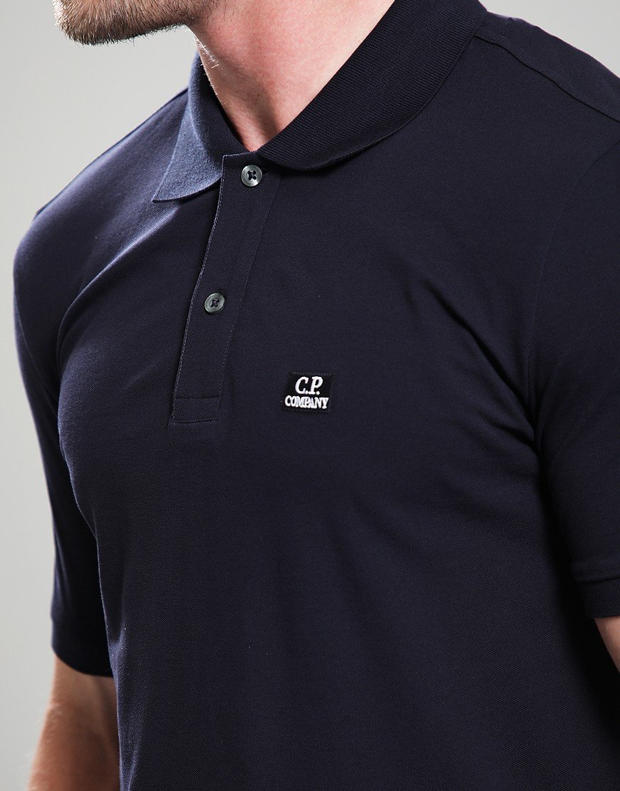 C.P. Company Piquet Polo Shirt Total Eclipse
