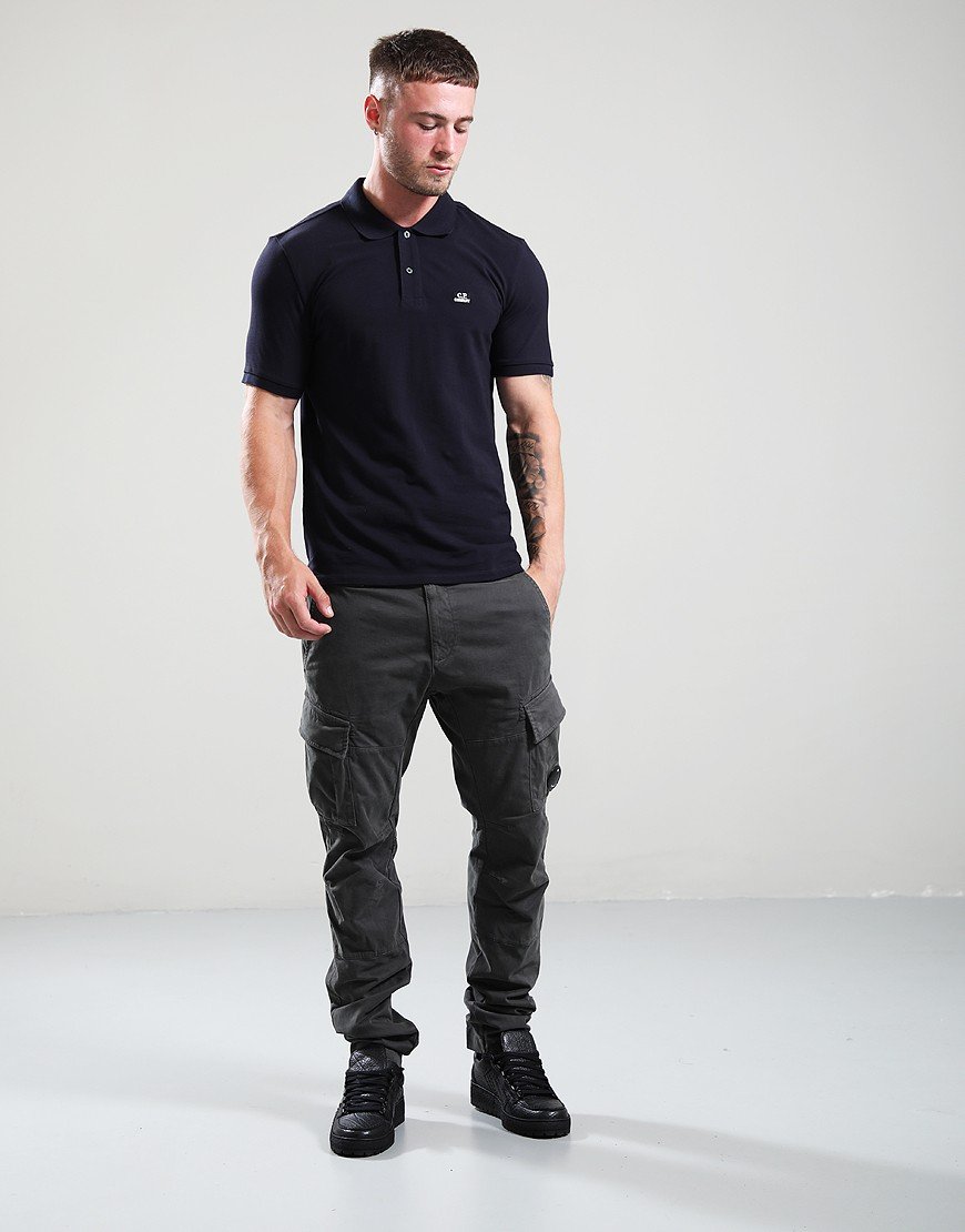 C.P. Company Piquet Polo Shirt Total Eclipse
