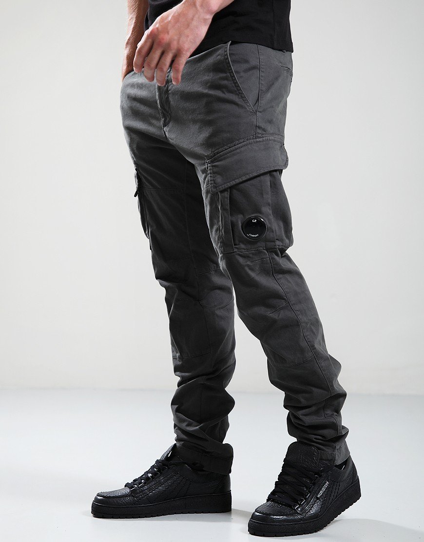 C.P. Company Stretch Sateen Cargo Pants Dark Shadow 