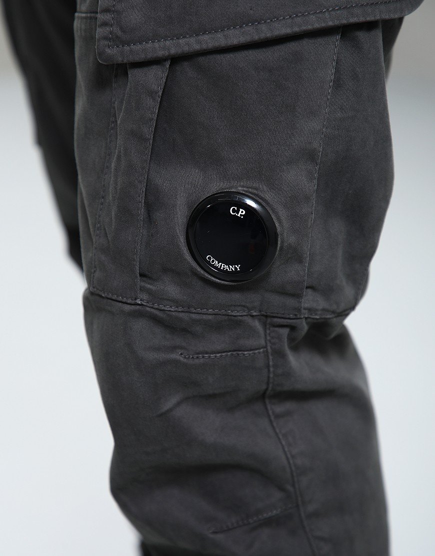 C.P. Company Stretch Sateen Cargo Pants Dark Shadow 