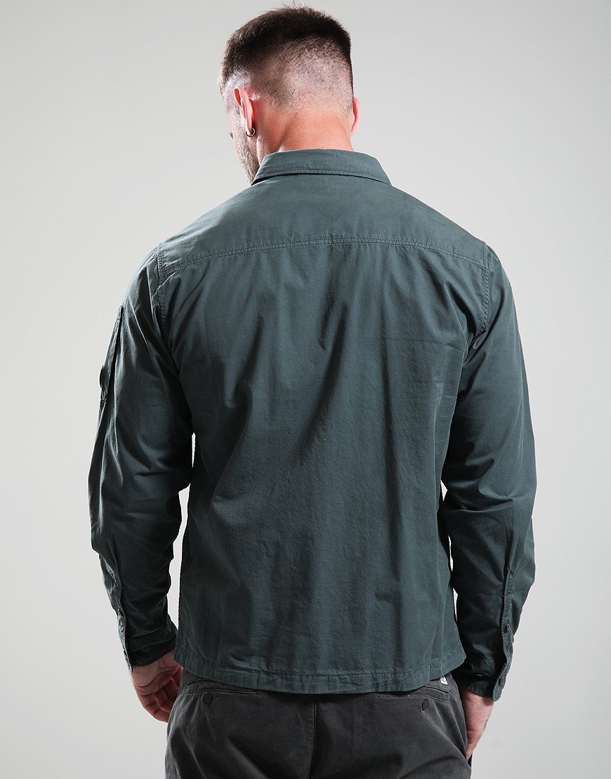 C.P. Company Organic Gabardine Overshirt Dark Shadow
