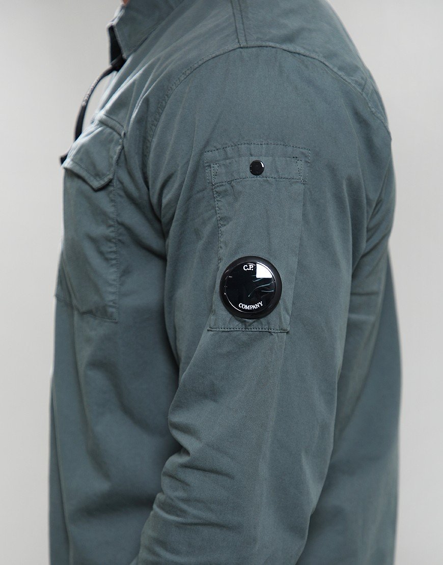 C.P. Company Organic Gabardine Overshirt Dark Shadow
