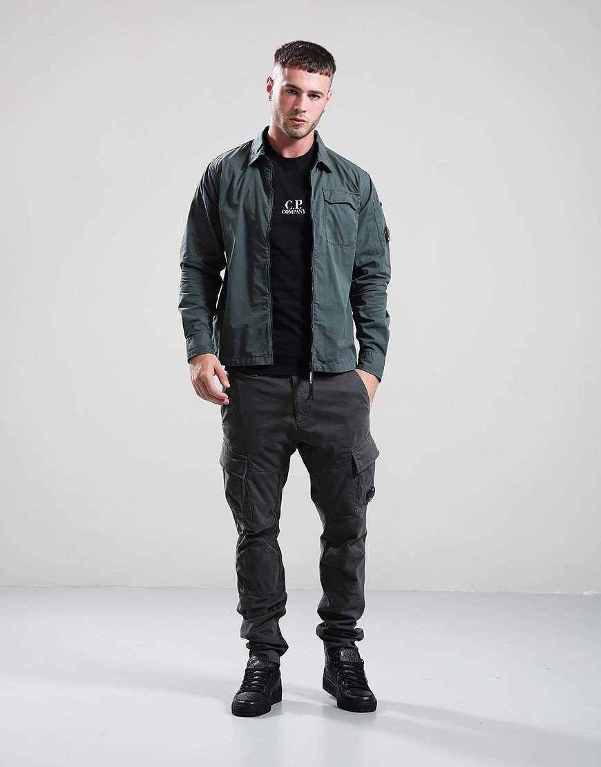 C.P. Company Organic Gabardine Overshirt Dark Shadow