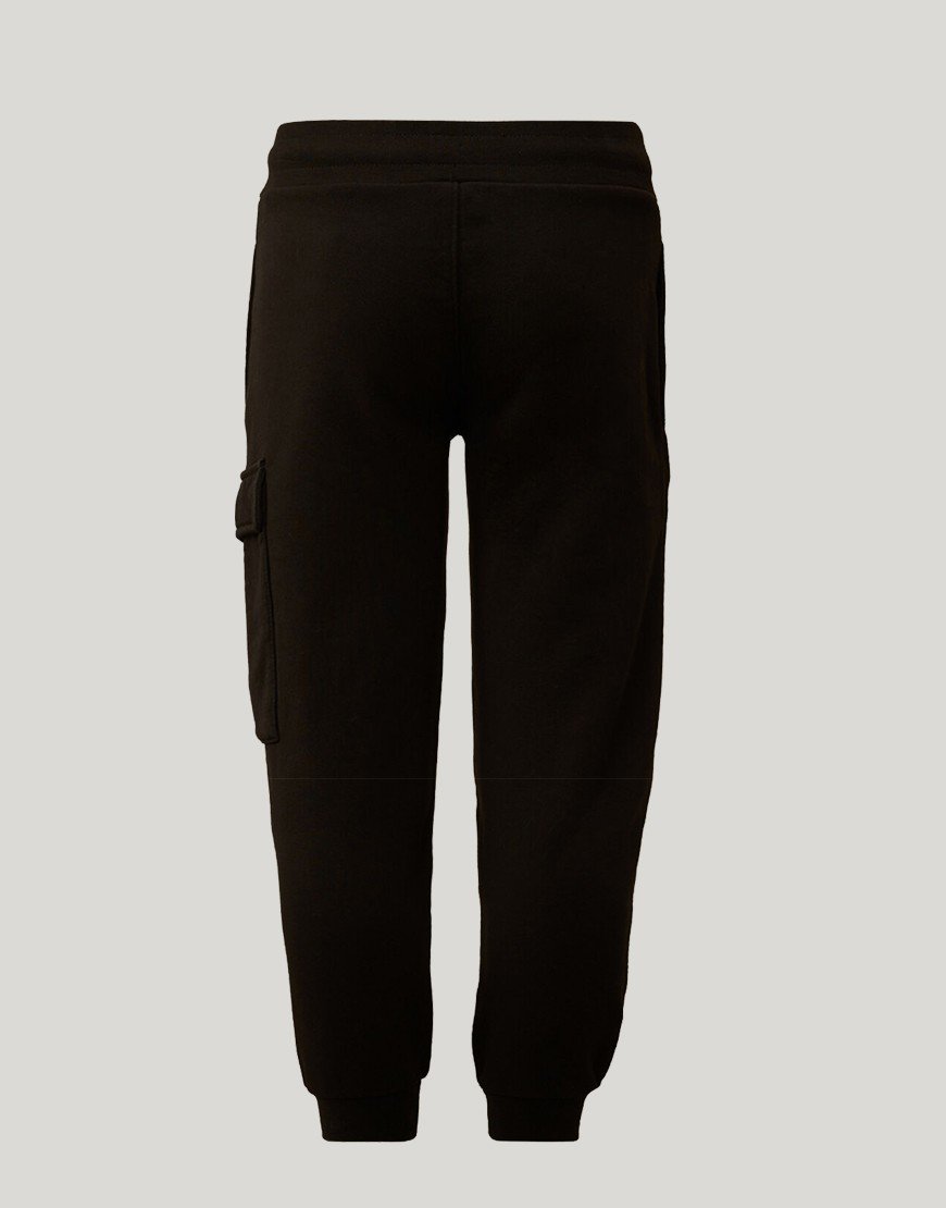 C.P. Company Kids Diagonal Fleece Sweat Pant Black
