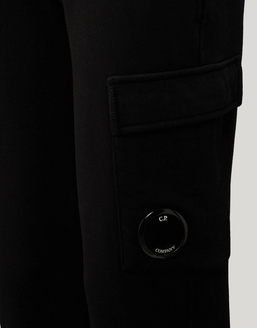 C.P. Company Kids Diagonal Fleece Sweat Pant Black