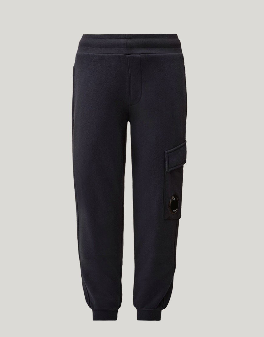C.P. Company Kids Diagonal Fleece Sweat Pant Total Eclipse
