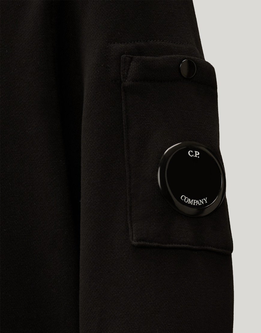 C.P. Company Kids Light Fleece Crew Sweat Black