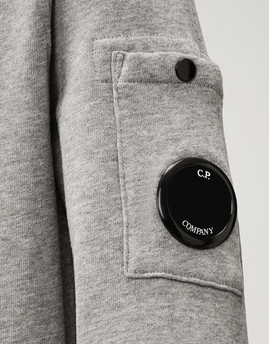 C.P. Company Kids Logo Crew Sweat Grey Melange