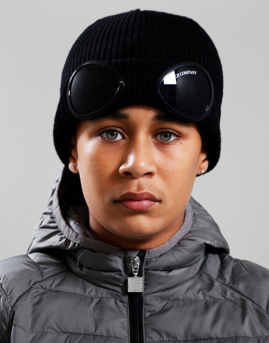 C.P. Company Kids Goggle Beanie Black