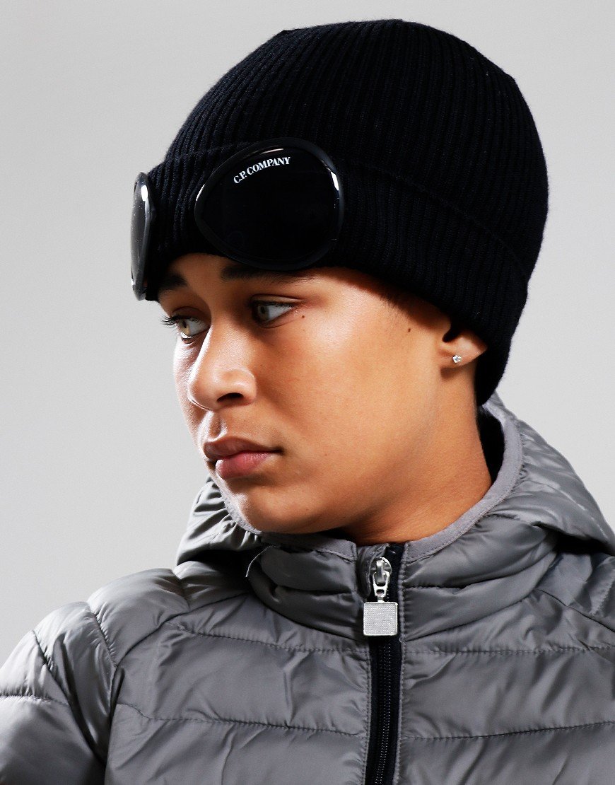 C.P. Company Kids Goggle Beanie Black