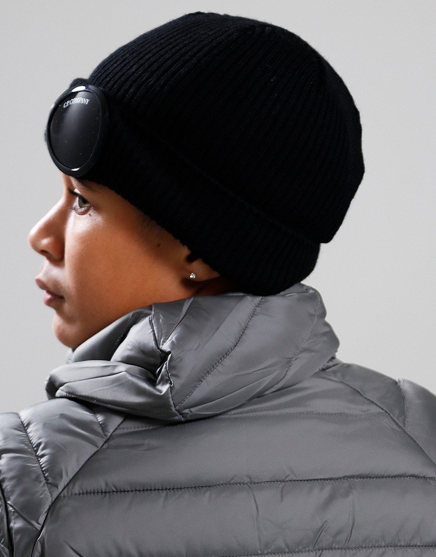 C.P. Company Kids Goggle Beanie Black