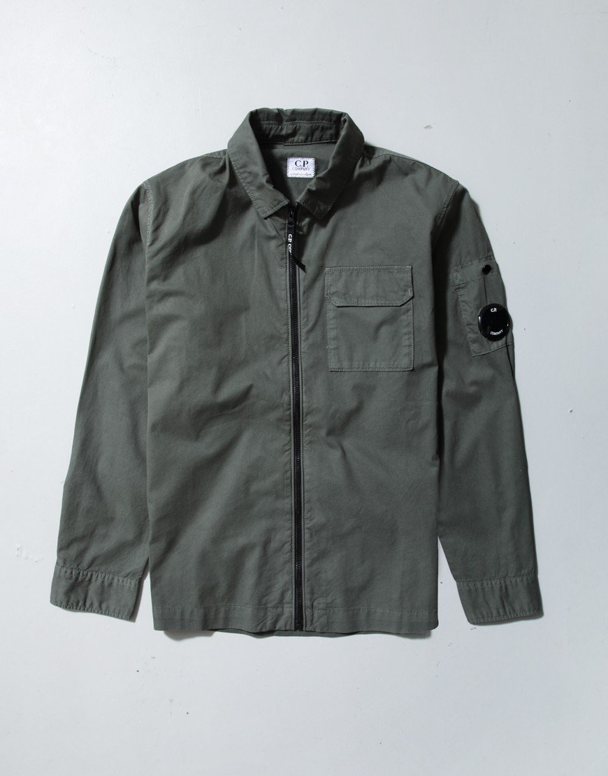 C.P. Company Kids Emerized Gabardine Overshirt Grape