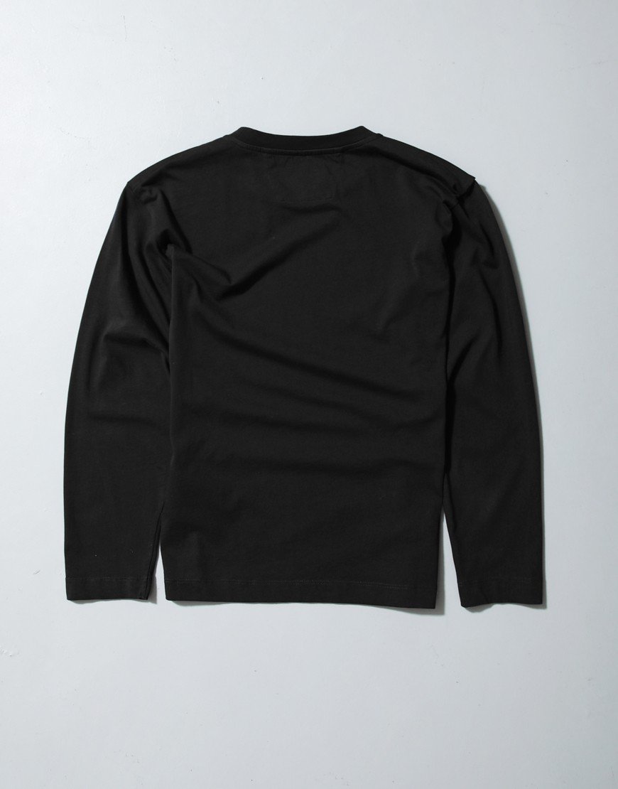 C.P. Company Kids Long Sleeve Logo T-Shirt Black