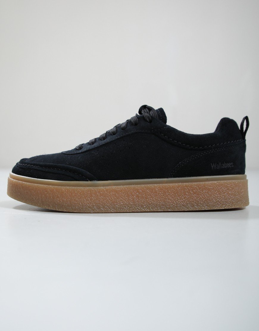 Clarks Original Boxbee Lace Shoes Black Suede