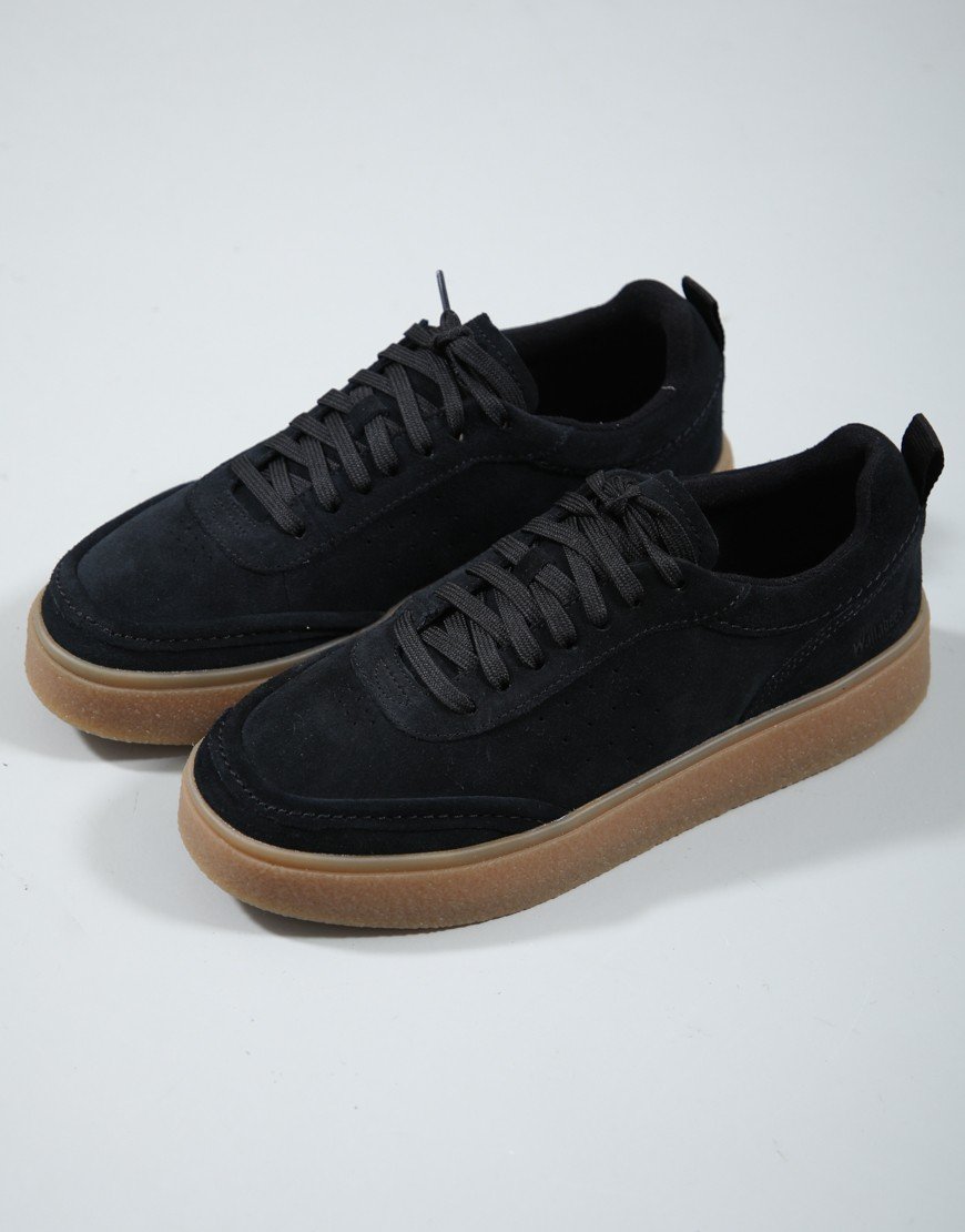Clarks Original Boxbee Lace Shoes Black Suede