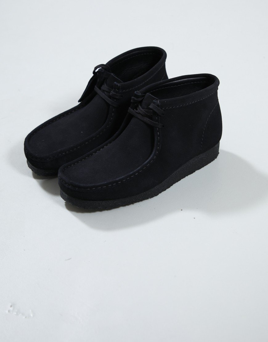 Clarks Originals Wallabee Boot Black Suede