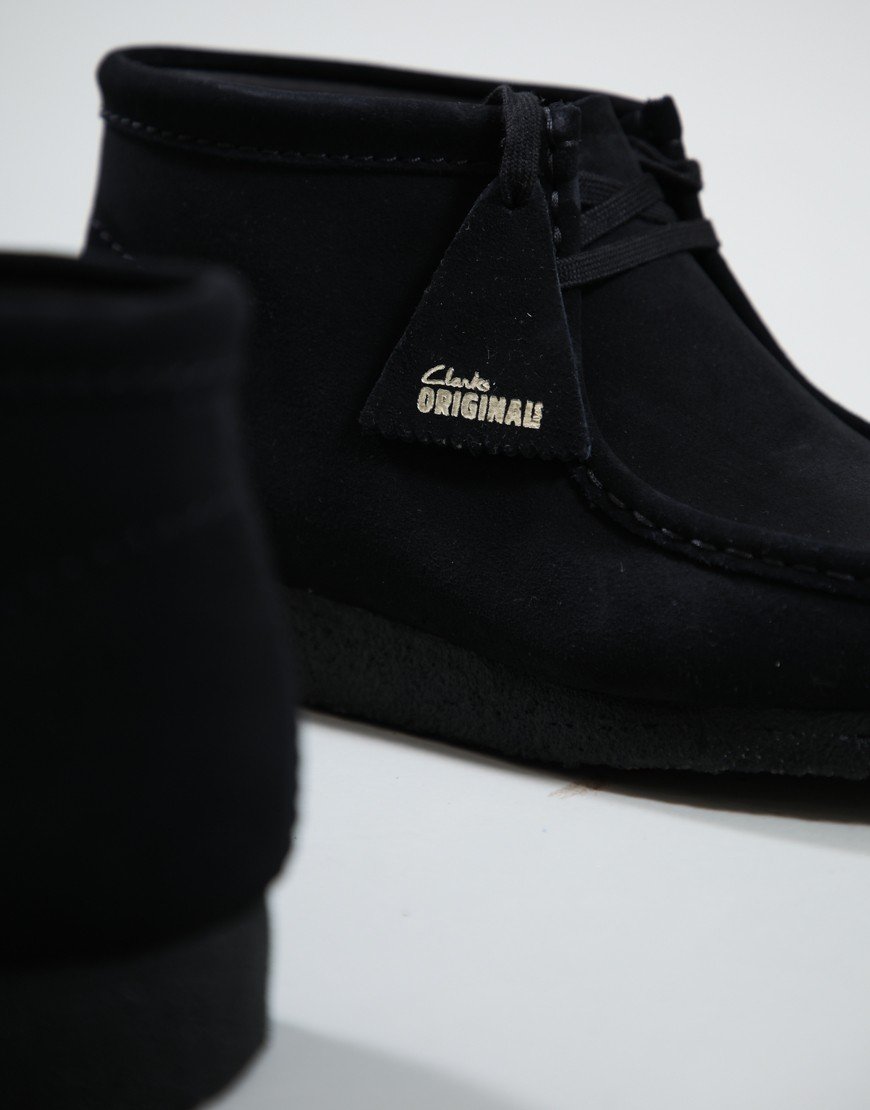 Clarks Originals Wallabee Boot Black Suede