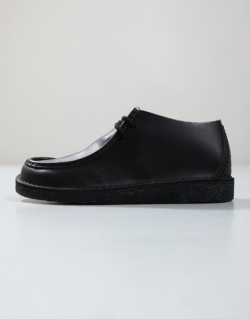Clarks Originals Desert Nomad Shoes Black Leather