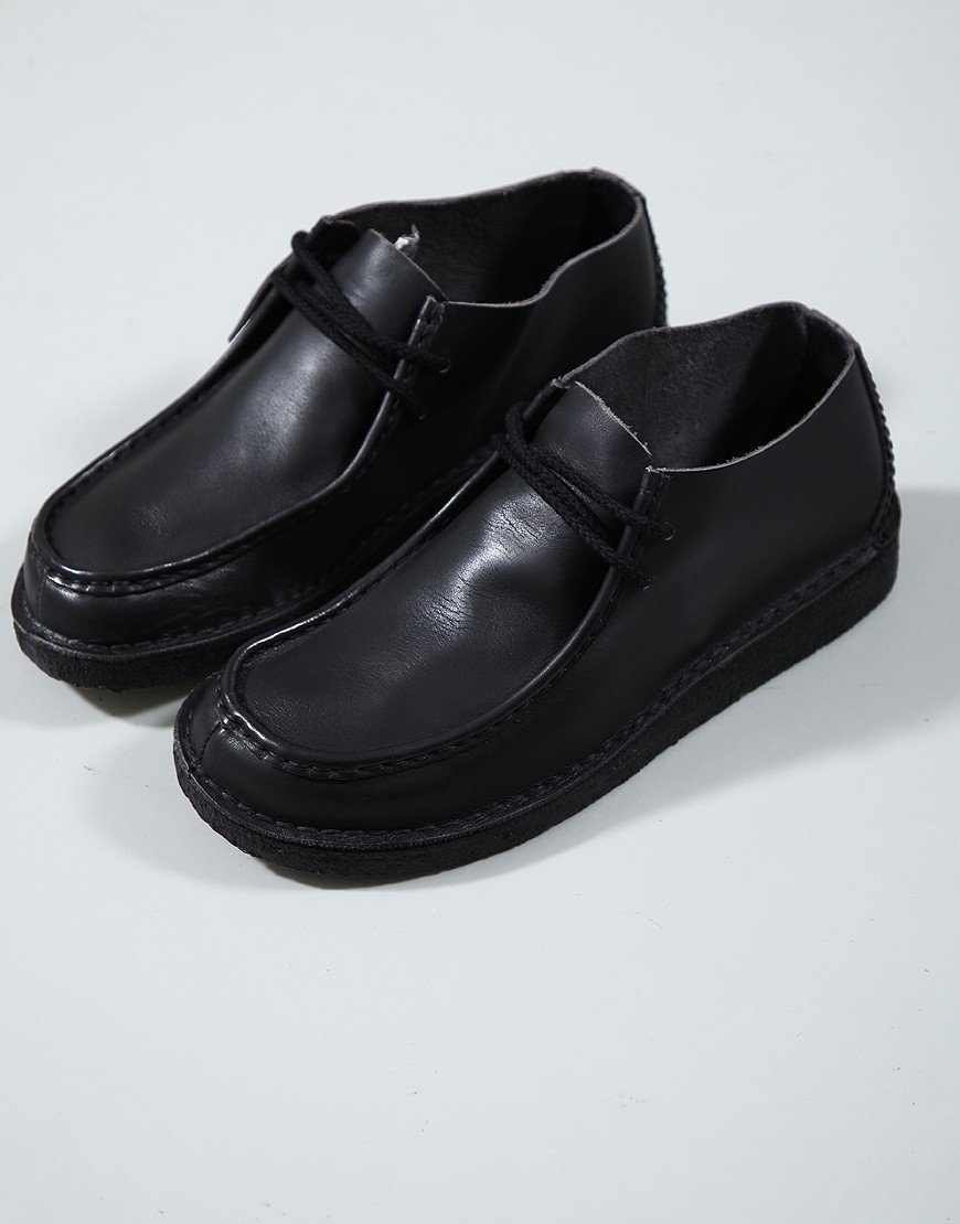 Clarks Originals Desert Nomad Shoes Black Leather
