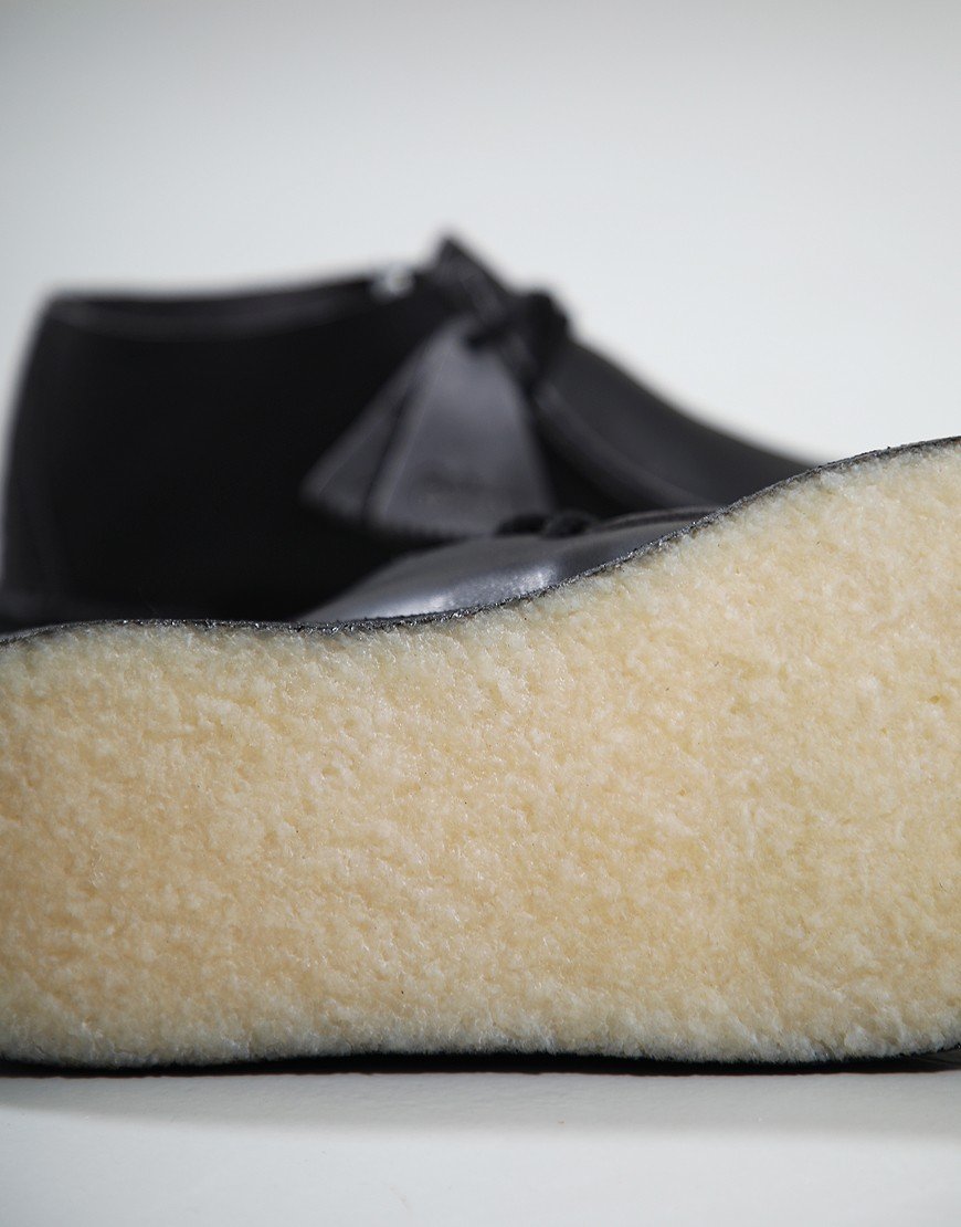Clarks Originals Desert Nomad Shoes Black Leather