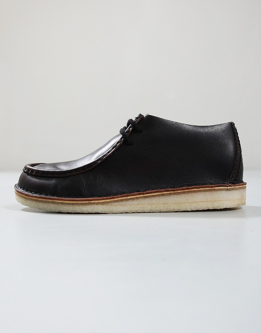 Clarks Originals Desert Nomad Shoes Dark Tan Combi