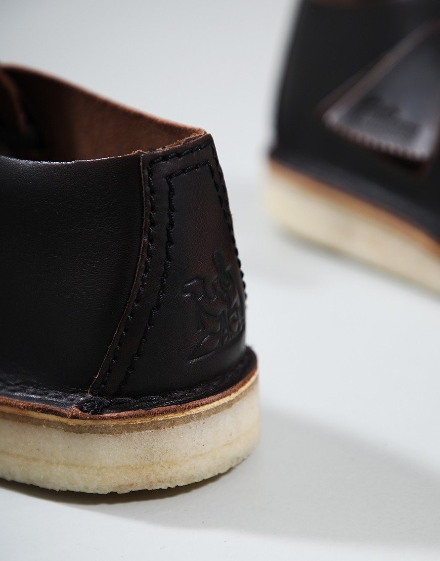 Clarks Originals Desert Nomad Shoes Dark Tan Combi