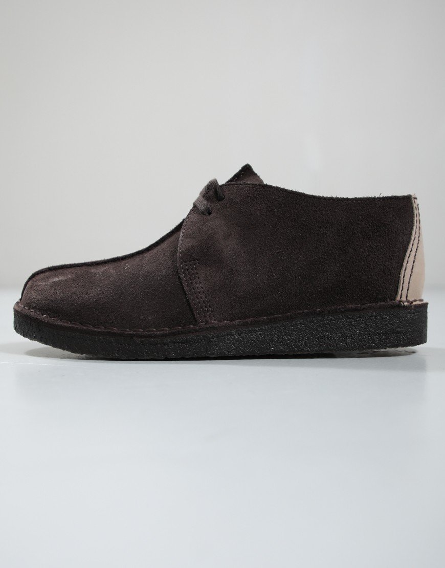 Clarks Original Desert Trek Shoes Dark Brown