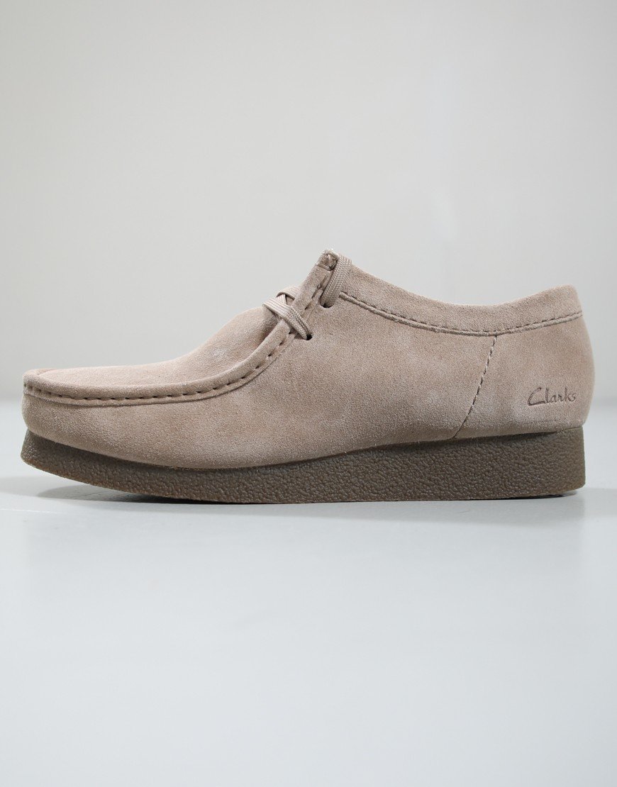 Clarks Original Wallabee EVO Shoes Stone Suede