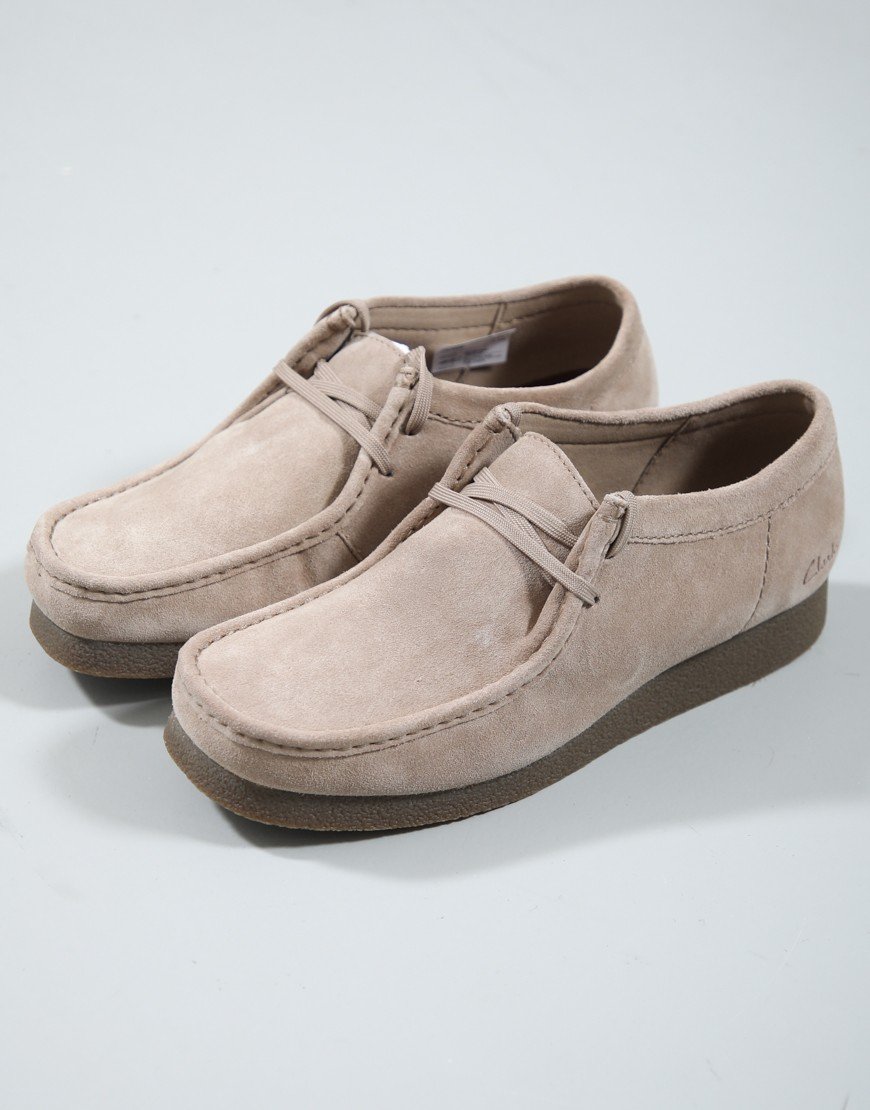 Clarks Original Wallabee EVO Shoes Stone Suede