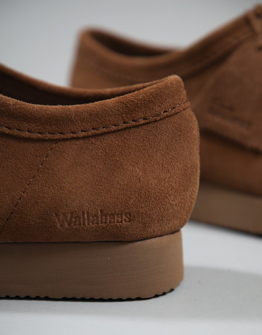 Clarks Originals Wallabee Lite Shoes Cola Suede