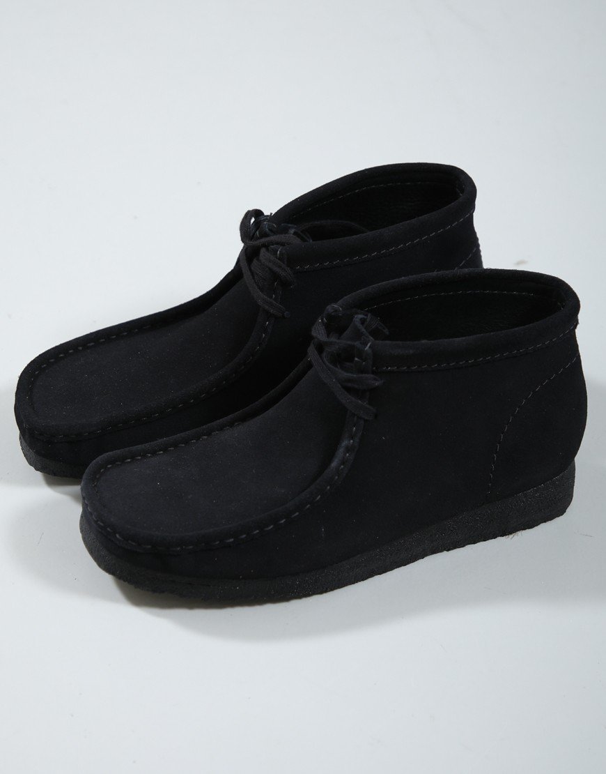 Clarks Originals Wallabee Boot Black Suede