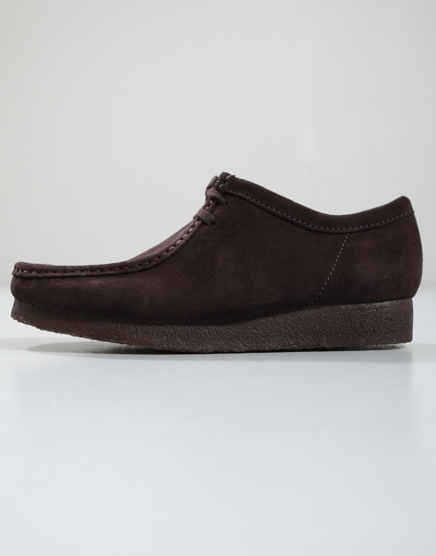 Clarks Originals Wallabee Shoes Chocolate Suede