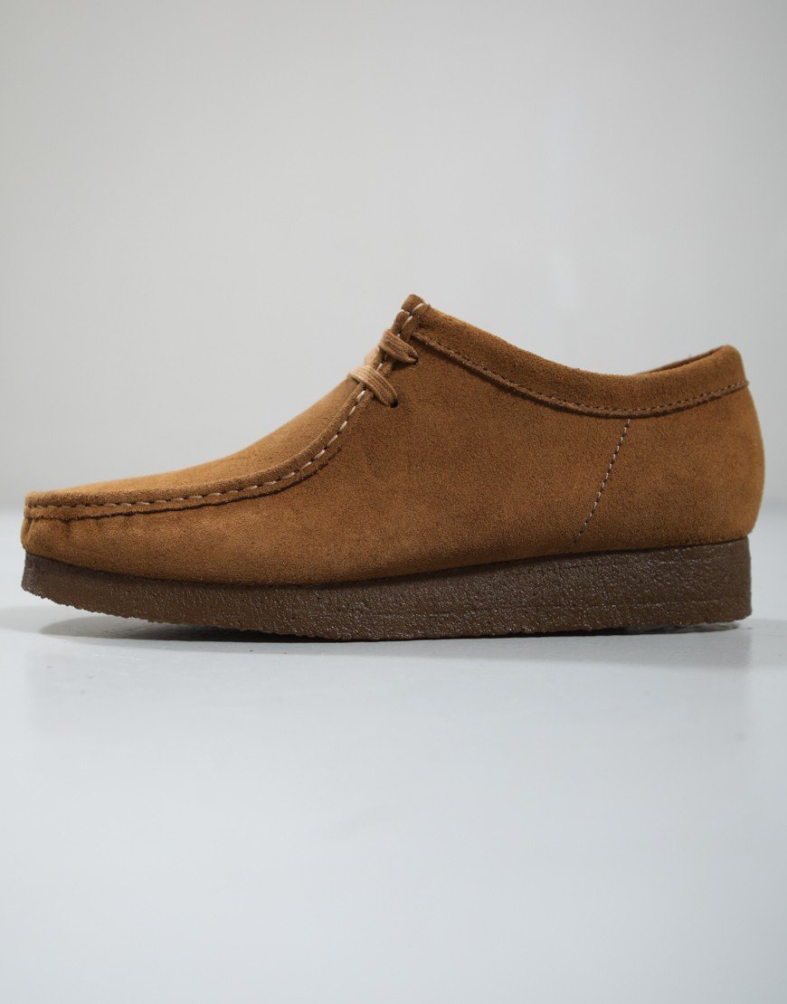 Clarks Originals Wallabee Shoes Cola Suede