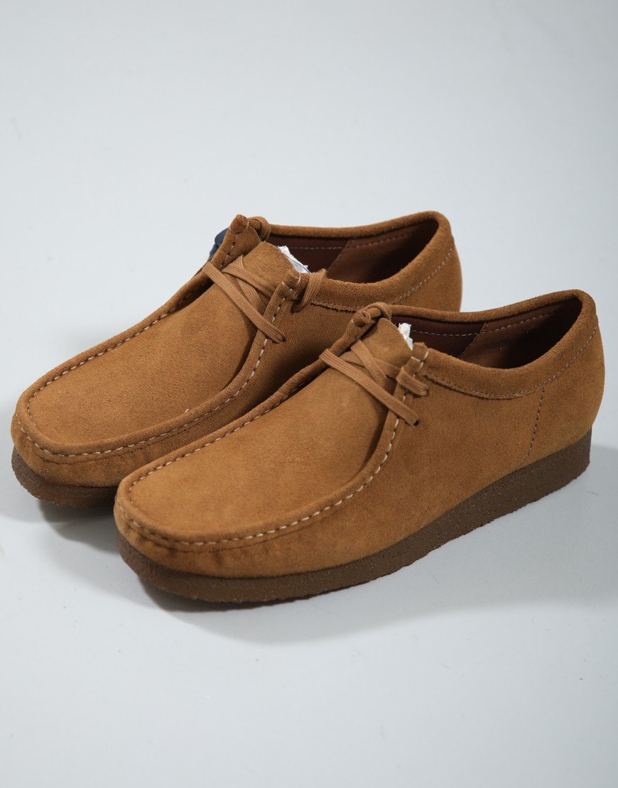 Clarks Originals Wallabee Shoes Cola Suede