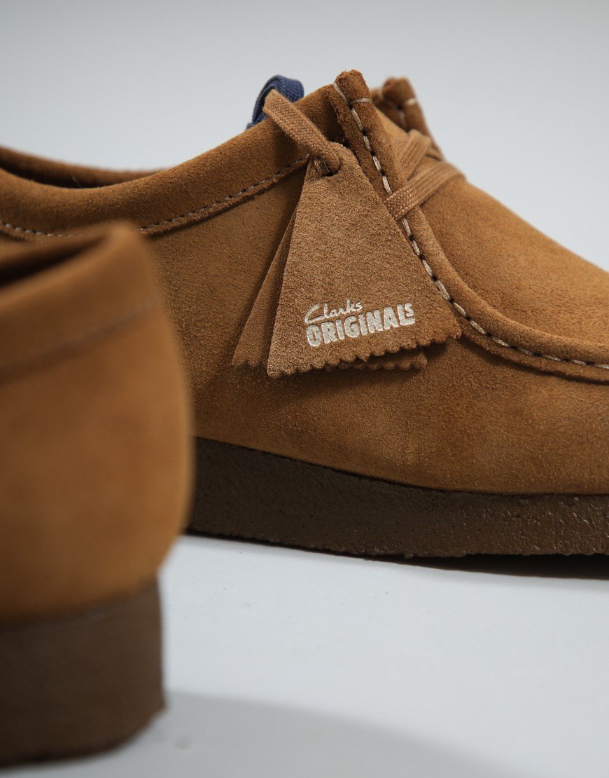 Clarks Originals Wallabee Shoes Cola Suede